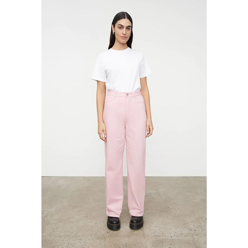 Pink Straight Leg High Rise Jeans | Montivo Pakistan