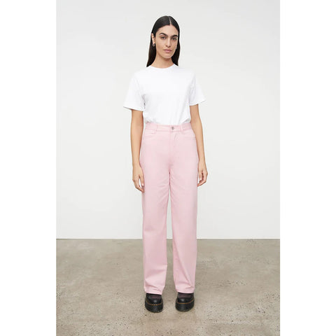 Pink Straight Leg High Rise Jeans | Montivo Pakistan