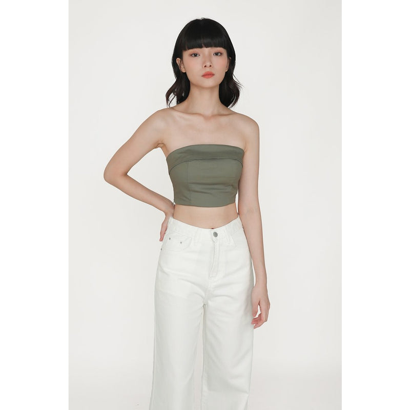 OffWhite Mid Rise Wide Leg Jeans | Montivo Pakistan