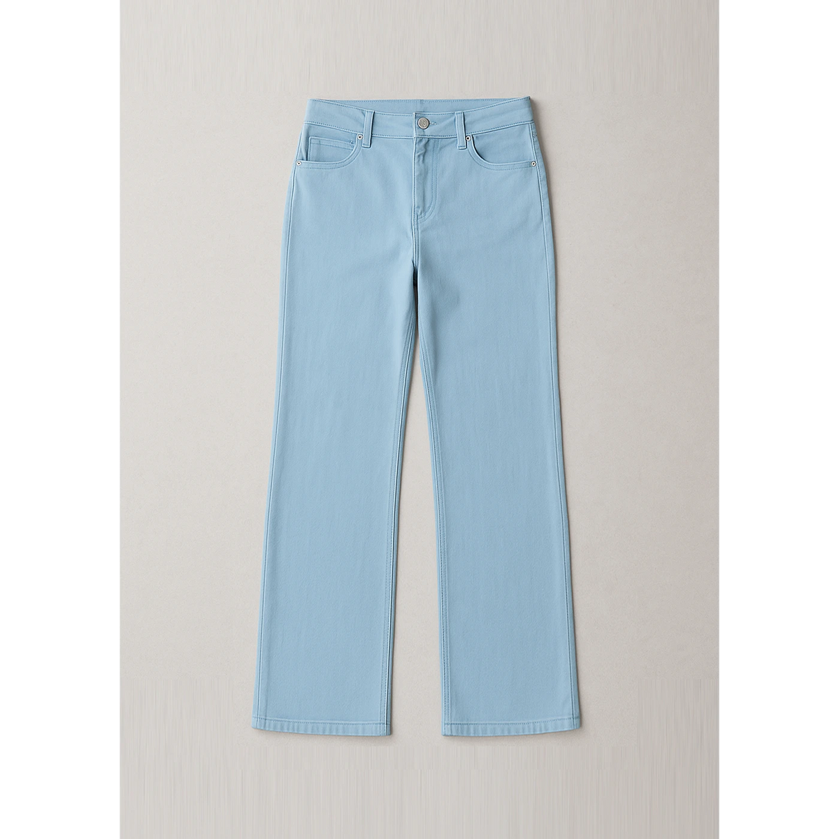 Cyan Blue Straight Leg Jeans | Montivo Pakistan