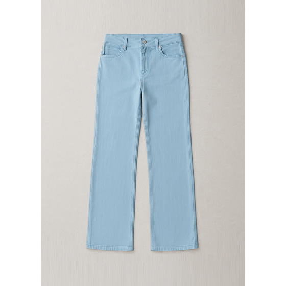 Cyan Blue Straight Leg Jeans | Montivo Pakistan