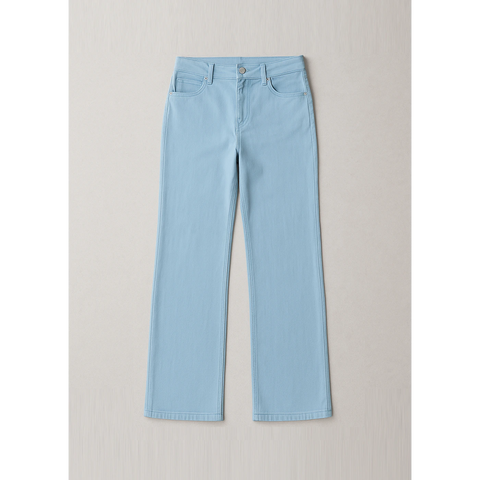 Cyan Blue Straight Leg Jeans | Montivo Pakistan