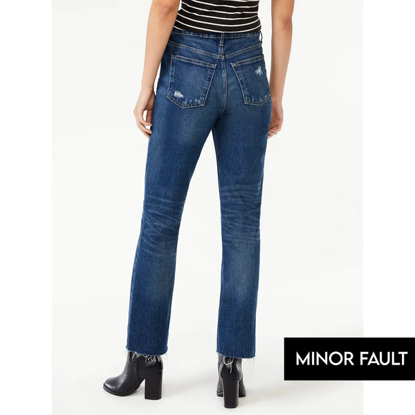 (Minor Fault) Super High Rise Straight Jeans | Montivo Pakistan