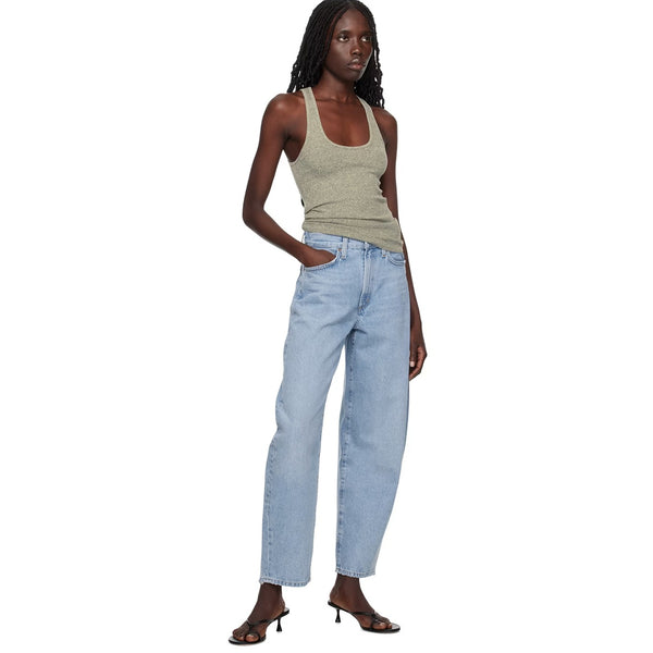 High Rise Light Blue Ballon Fit Jeans | Montivo Pakistan