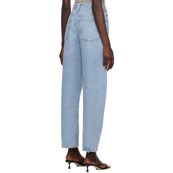 High Rise Light Blue Ballon Fit Jeans | Montivo Pakistan
