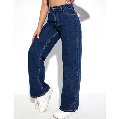 High Rise Slouchy Wide Leg Jeans | Montivo Pakistan