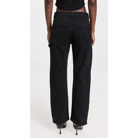 Black High Waisted Carpenter Jeans | Montivo Pakistan