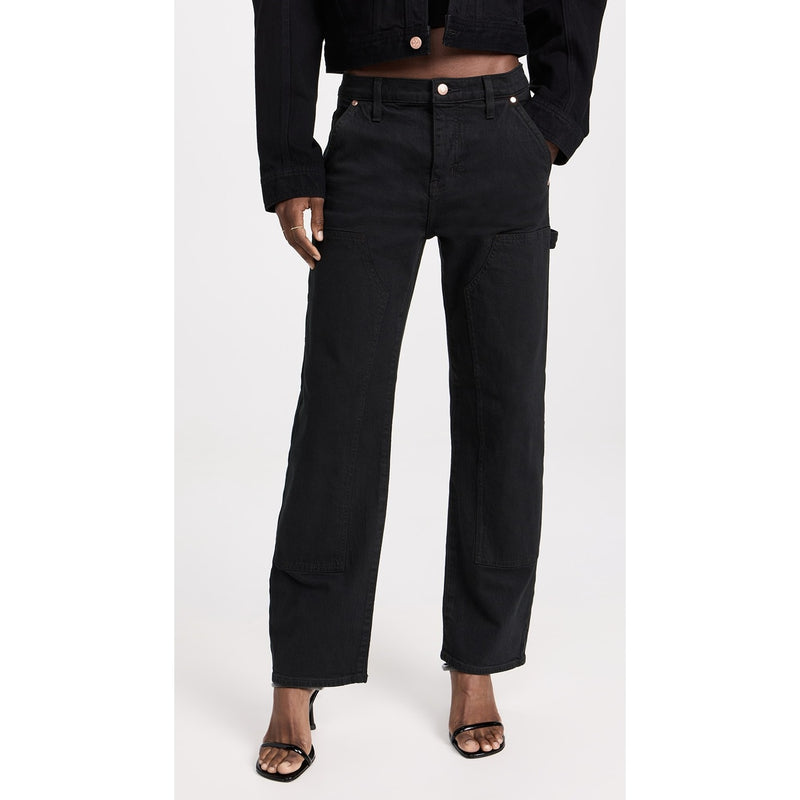 Black High Waisted Carpenter Jeans | Montivo Pakistan