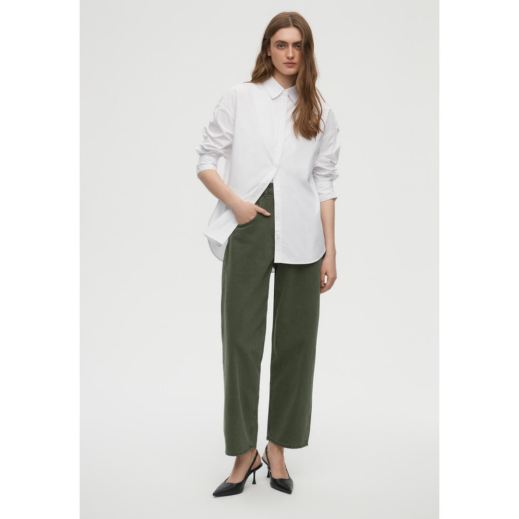 Olive Green Mom Slouchy Jeans | Montivo Pakistan