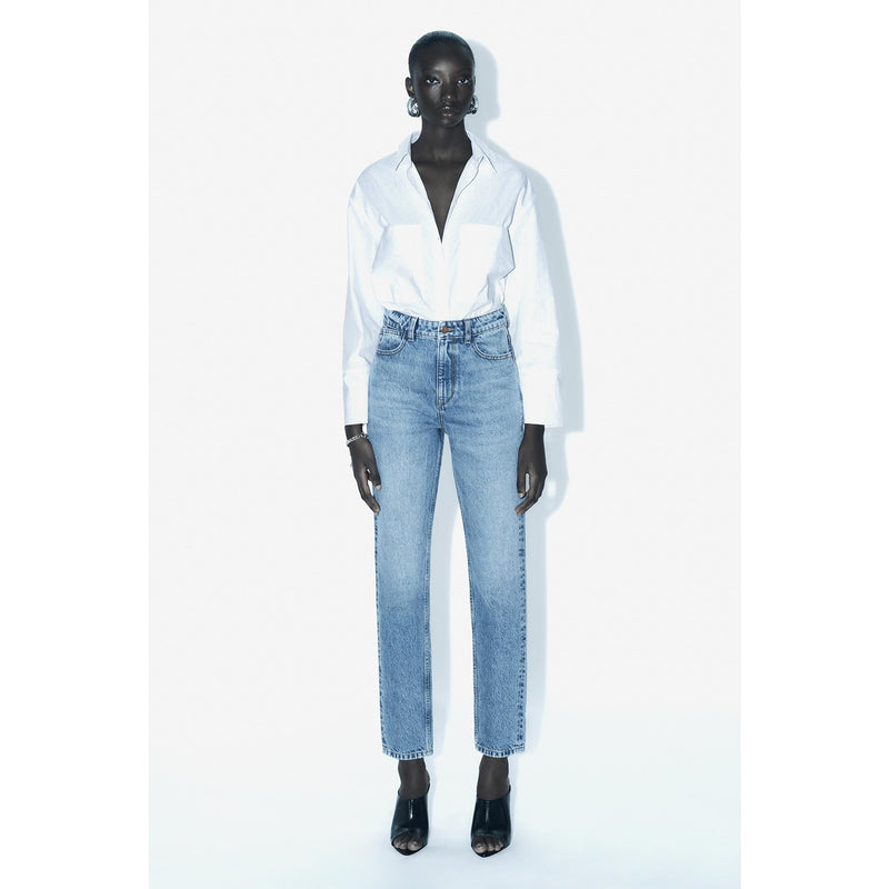 Light Blue Slim Mom Jeans | Montivo Pakistan