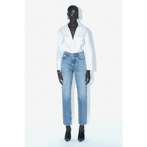 Light Blue Slim Mom Jeans | Montivo Pakistan