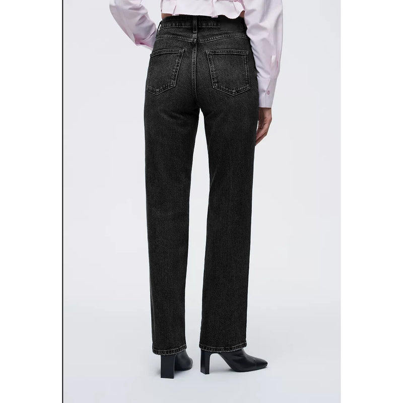 Black Straight Fit Mid Rise Jeans | Montivo Pakistan