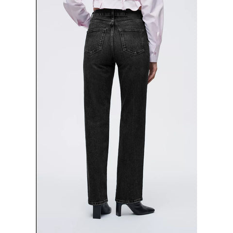 Black Straight Fit Mid Rise Jeans | Montivo Pakistan