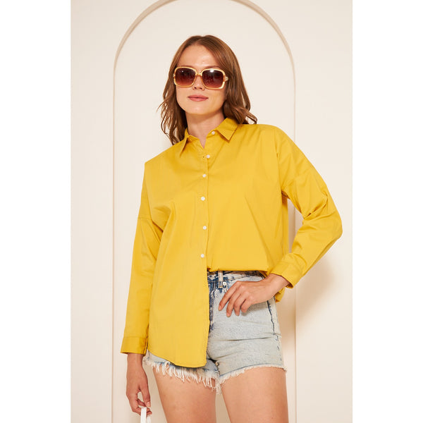 Mustard Oversized Shirt | Montivo Pakistan