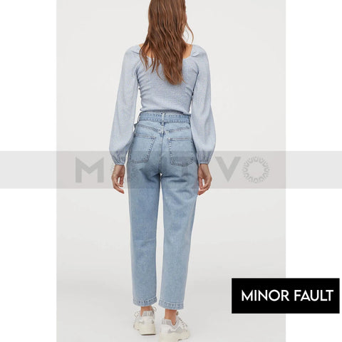 (Minor Fault) Light Blue Slouchy Mom Jeans | Montivo Pakistan