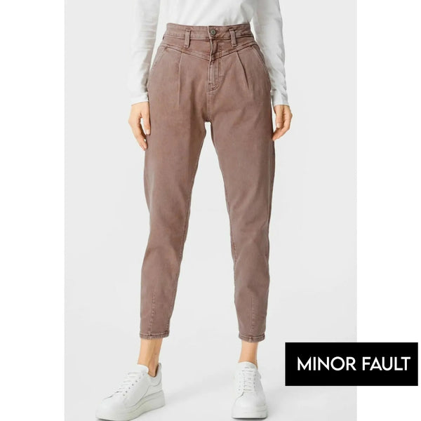 (Minor Fault) Rust Mom Jeans | Montivo Pakistan