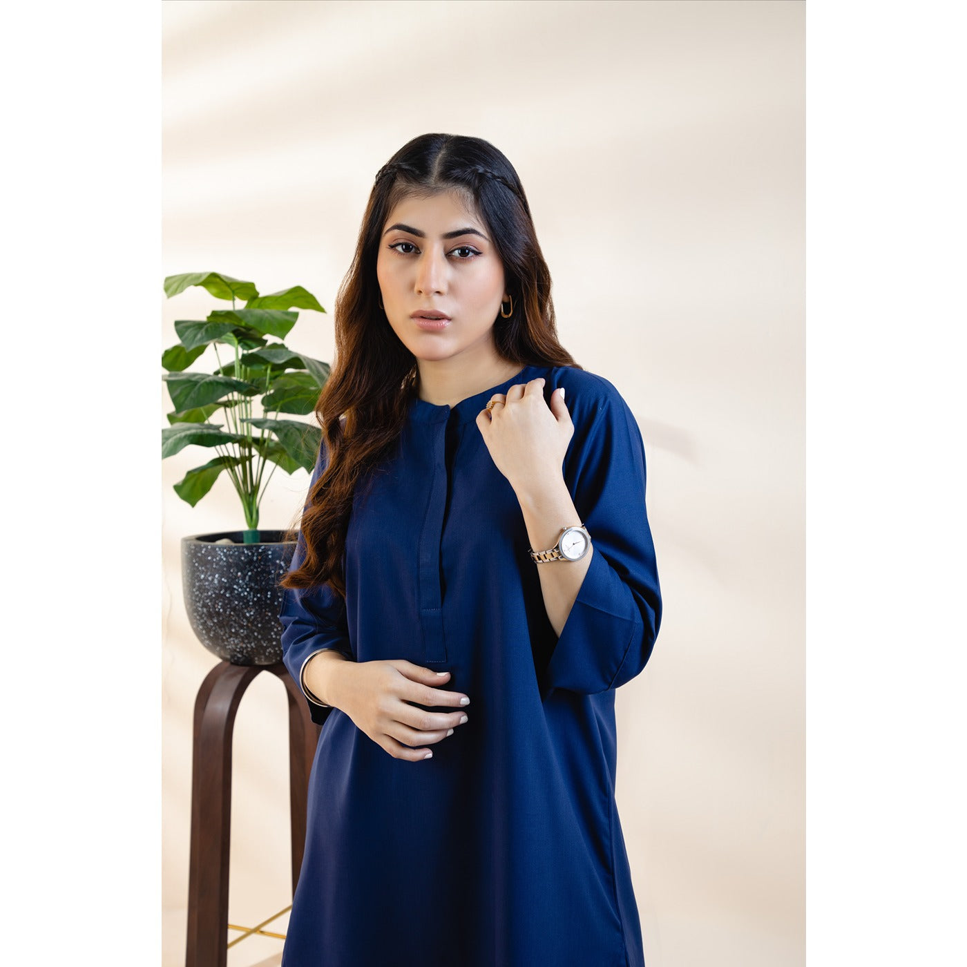 Blue Basic Solid Matching Set | Montivo Pakistan