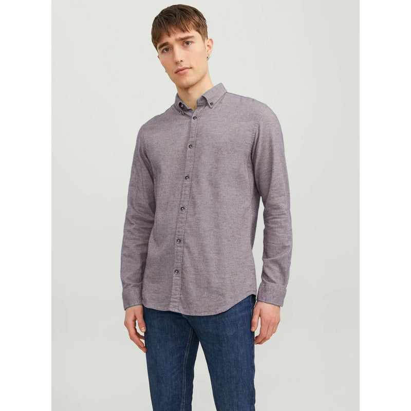 Tea Rose Melange Button Down Shirt | Montivo Pakistan