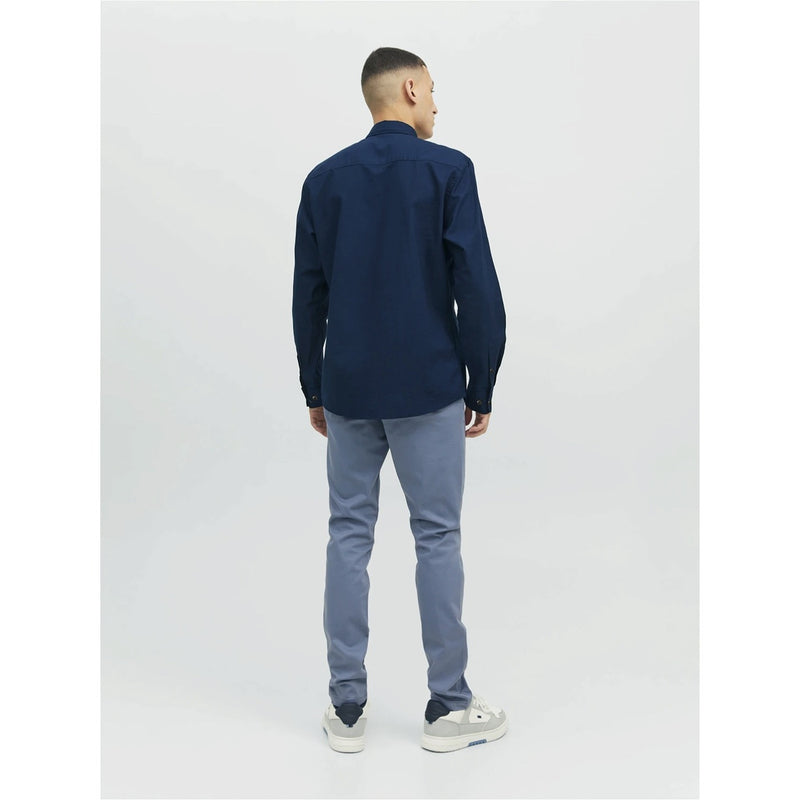 Navy Blue Button Down Casual Shirt | Montivo Pakistan