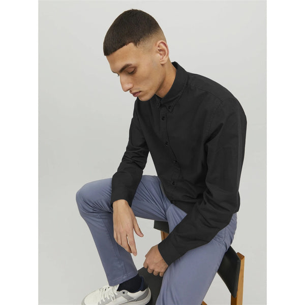 Black Button Down Casual Shirt | Montivo Pakistan
