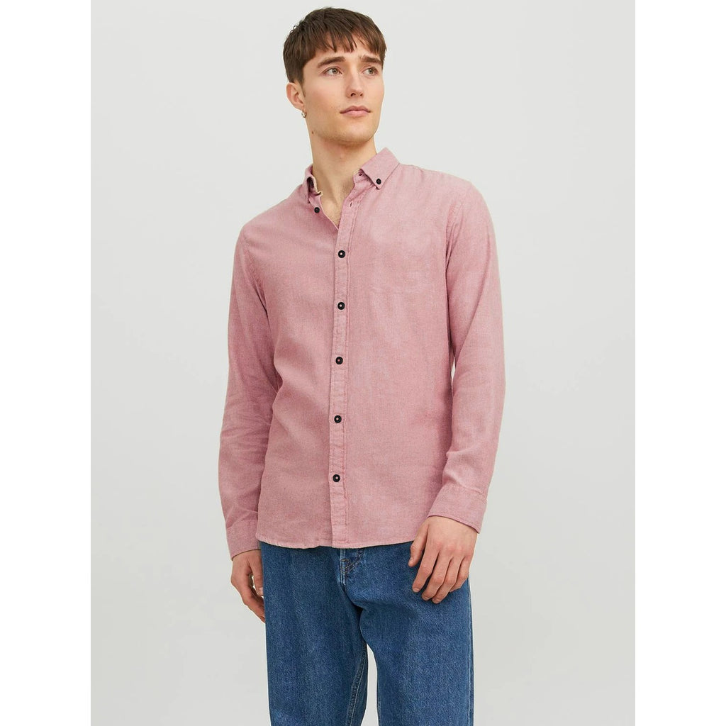 Pink Melange Button Down Shirt | Montivo Pakistan
