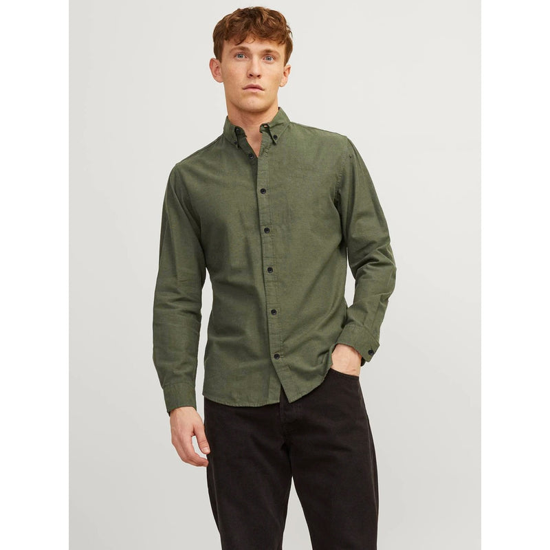 Olive Button Down Casual Shirt | Montivo Pakistan