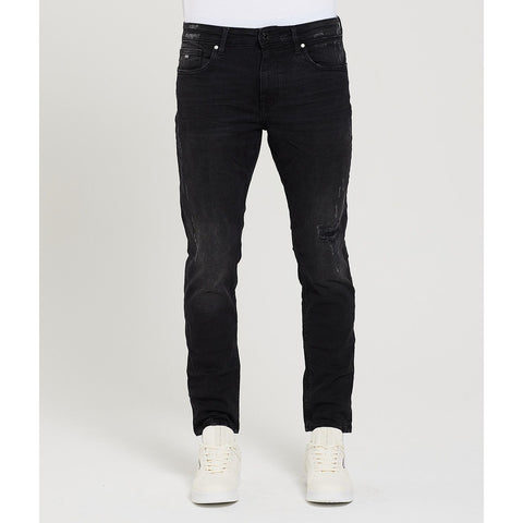 Black Ripped Carrot Slim Jeans | Montivo Pakistan