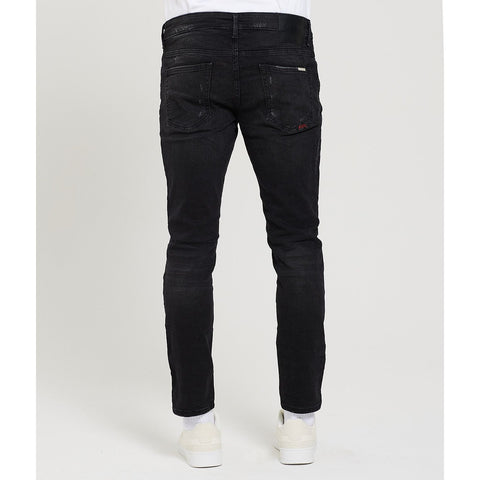 Black Ripped Carrot Slim Jeans | Montivo Pakistan