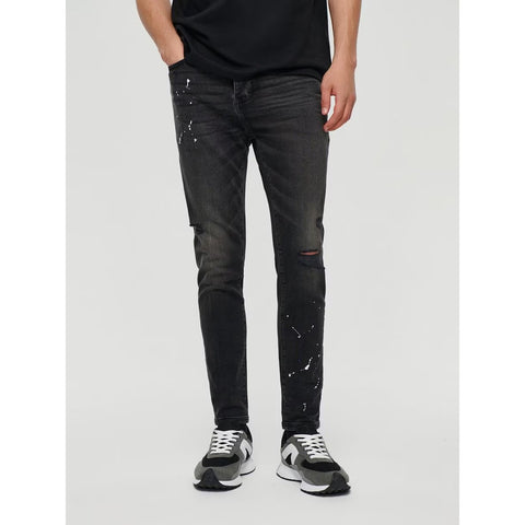 Charcoal Black Skinny Fit Jeans | Montivo Pakistan