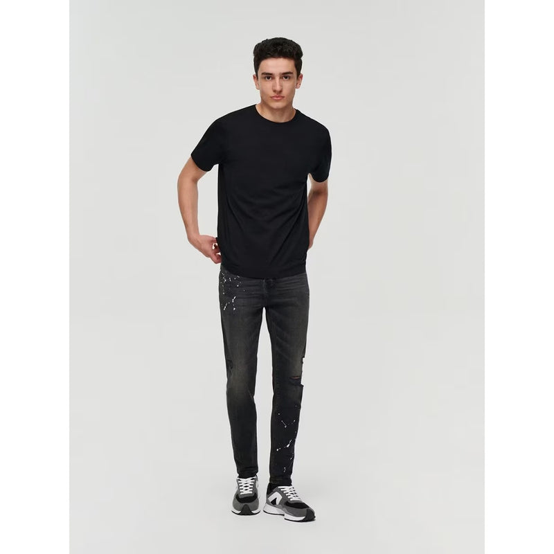 Charcoal Black Skinny Fit Jeans | Montivo Pakistan
