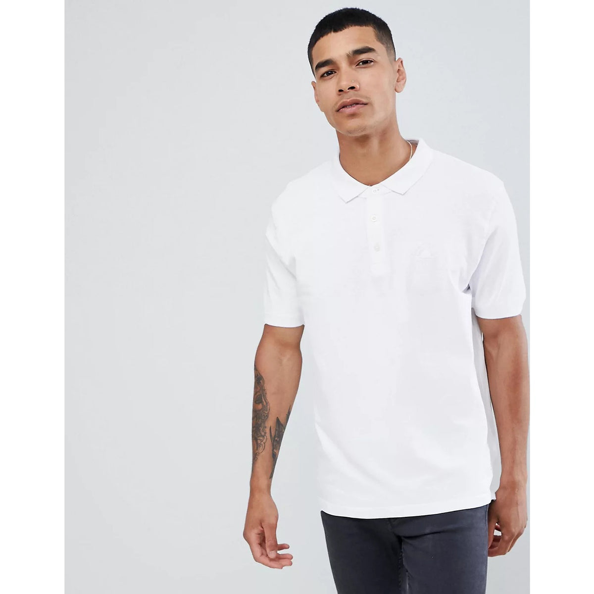 White Basic Collar Polo | Montivo Pakistan