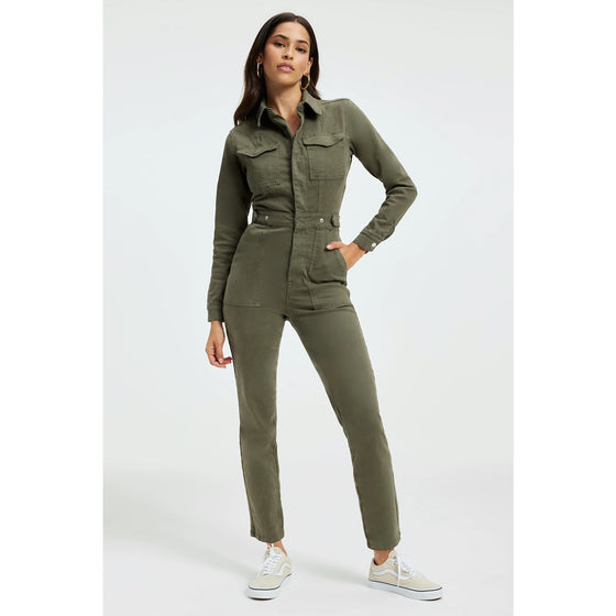 Green Denim Jumpsuit | Montivo Pakistan