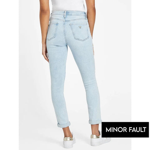 (Minor Fault) Light Blue Skinny Ripped Jeans | Montivo Pakistan