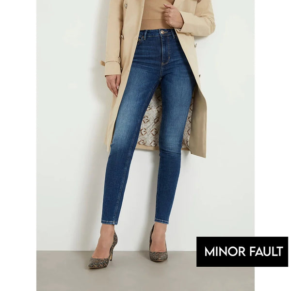 (Minor Fault) Blue High Rise Skinny Jeans | Montivo Pakistan