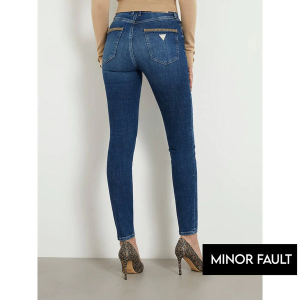 (Minor Fault) Blue High Rise Skinny Jeans | Montivo Pakistan