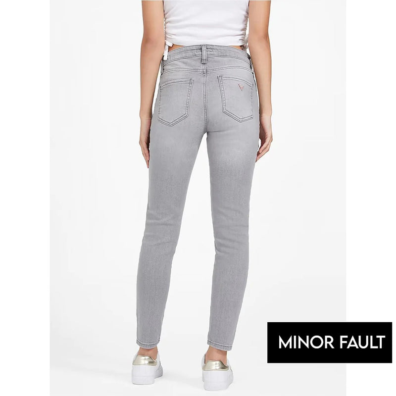 (Minor Fault) Grey Mid Rise Skinny Jeans | Montivo Pakistan