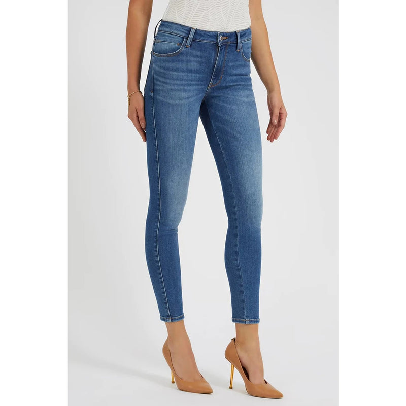 Blue Mid Rise Curvy Skinny Jeans | Montivo Pakistan