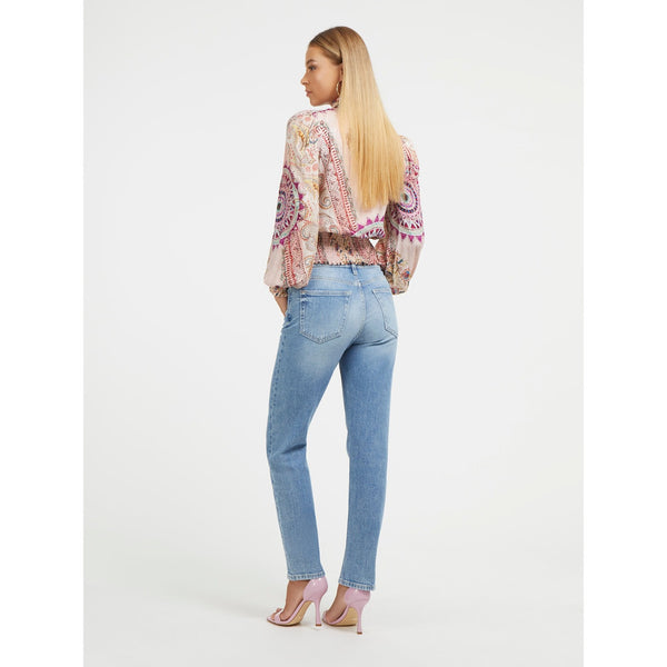 Mid Blue High Rise Straight Jeans | Montivo Pakistan