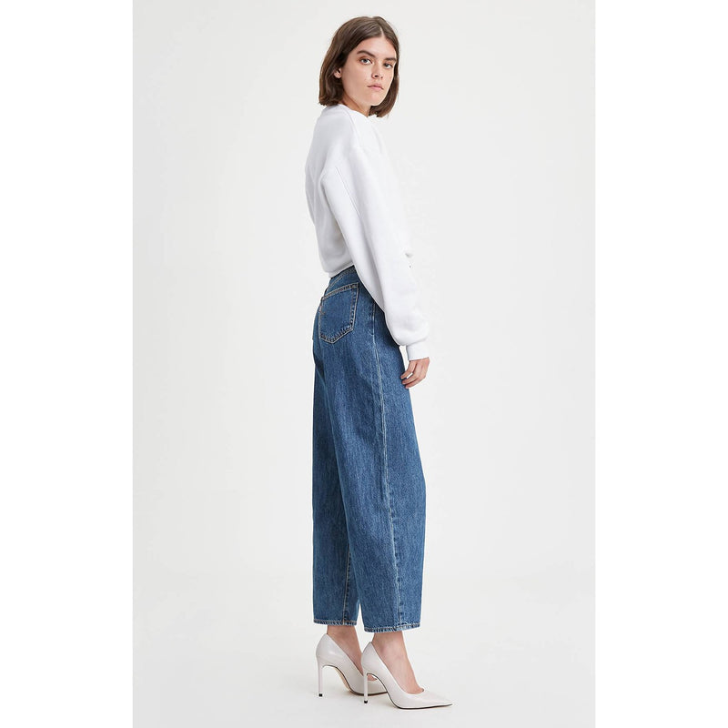 Blue High Rise Ballon Fit Jeans | Montivo Pakistan