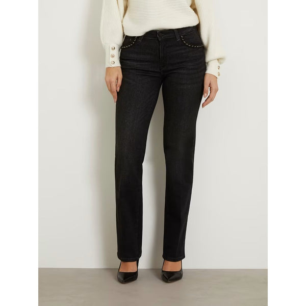 Charcoal Mid Rise Straight Jeans | Montivo Pakistan