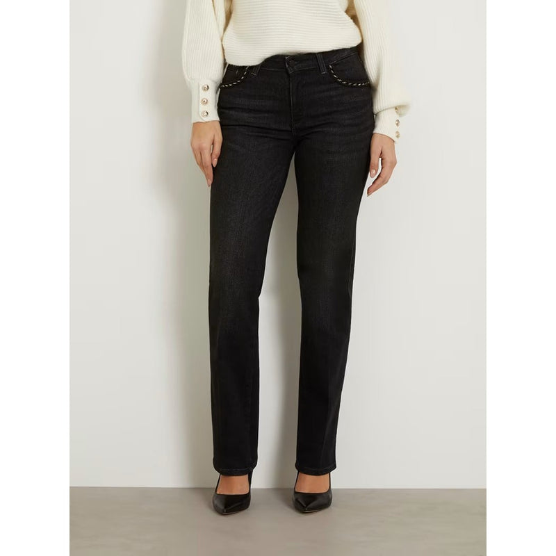 Charcoal Mid Rise Straight Jeans | Montivo Pakistan