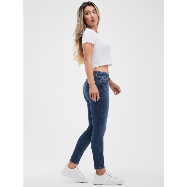 Blue Low Rise Curvy Skinny Jeans | Montivo Pakistan