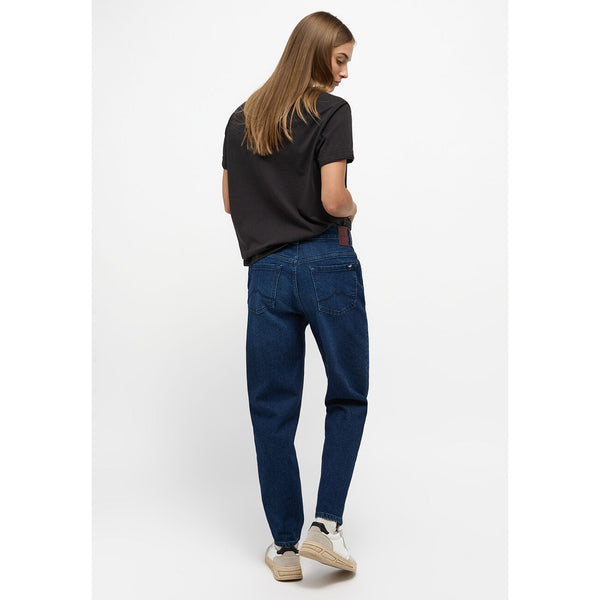 Dark Blue Tapered Mom Jeans | Montivo Pakistan