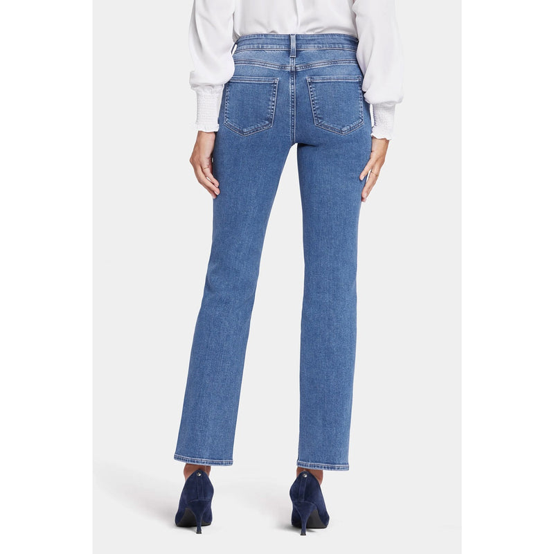 Mid Blue High Rise Straight Jeans | Montivo Pakistan