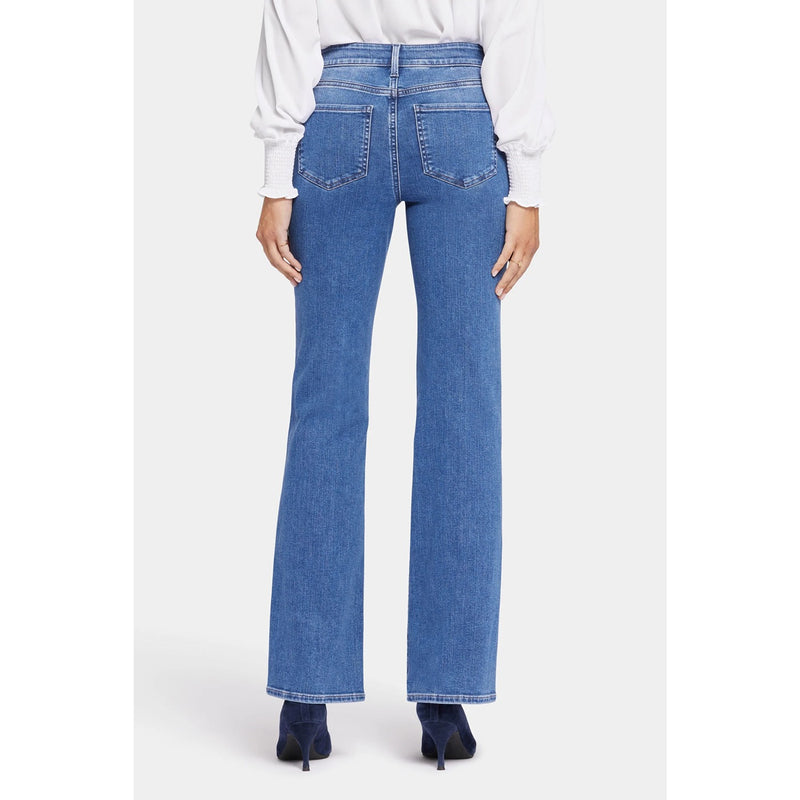 High Rise Mid Blue Flare Jeans | Montivo Pakistan