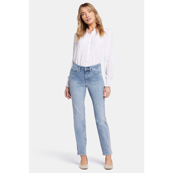 Light Blue High Rise Straight Jeans | Montivo Pakistan