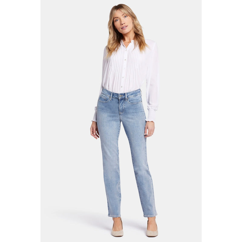 Light Blue High Rise Straight Jeans | Montivo Pakistan