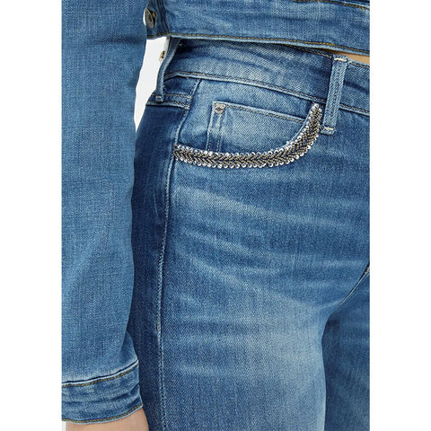 Blue High Rise Straight Jeans | Montivo Pakistan