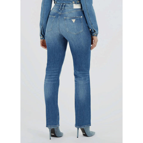 Blue High Rise Straight Jeans | Montivo Pakistan