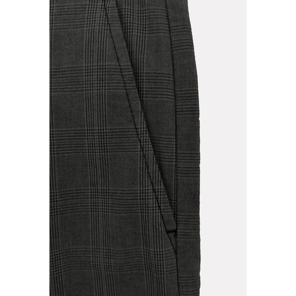 Grey Plaid Slim Fit Chinos | Montivo Pakistan